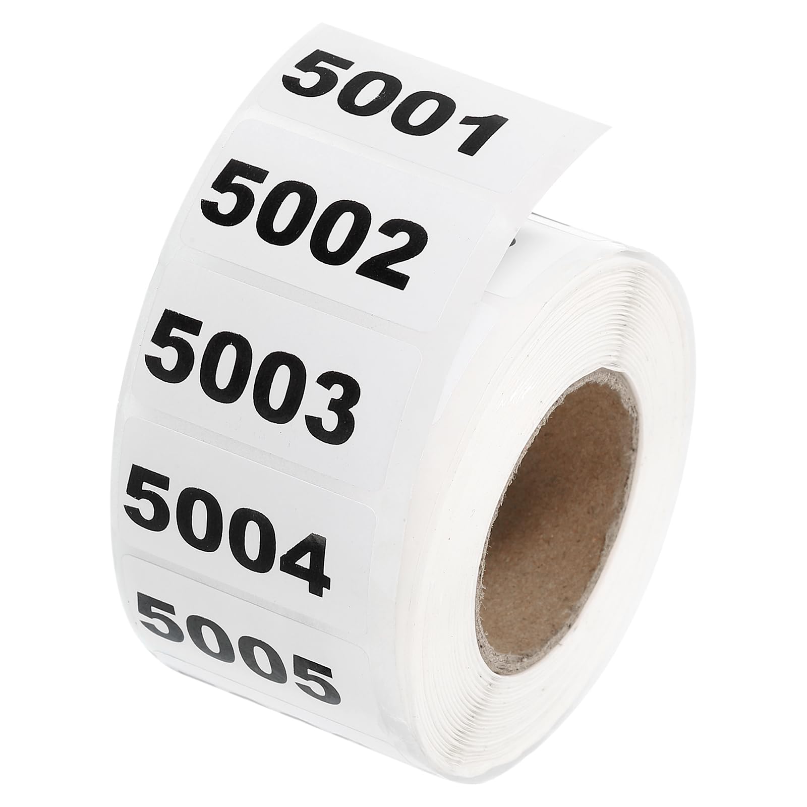Étiquettes numérotées 5001-6000 pour la classification de fournitures