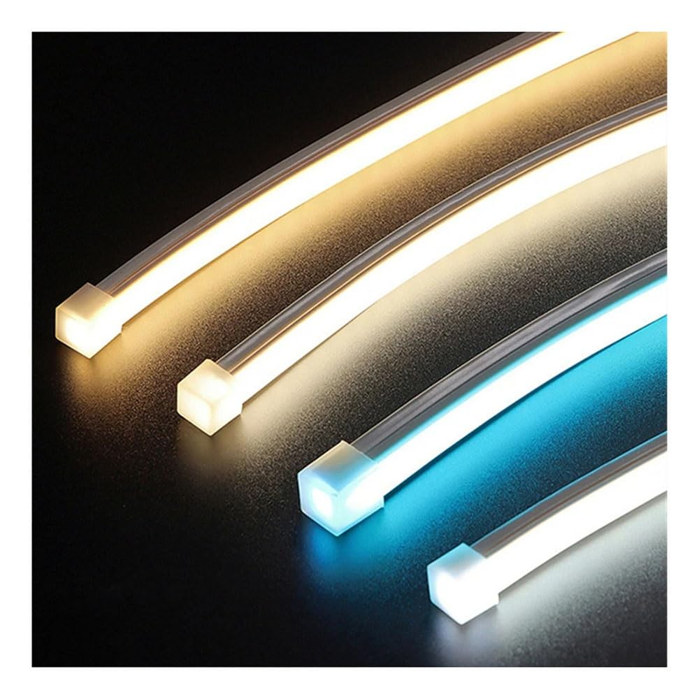 Tubo de silicona de neón, perfil LED IP67 flexible e impermeable para decoración al aire libre, tira de luces lineales