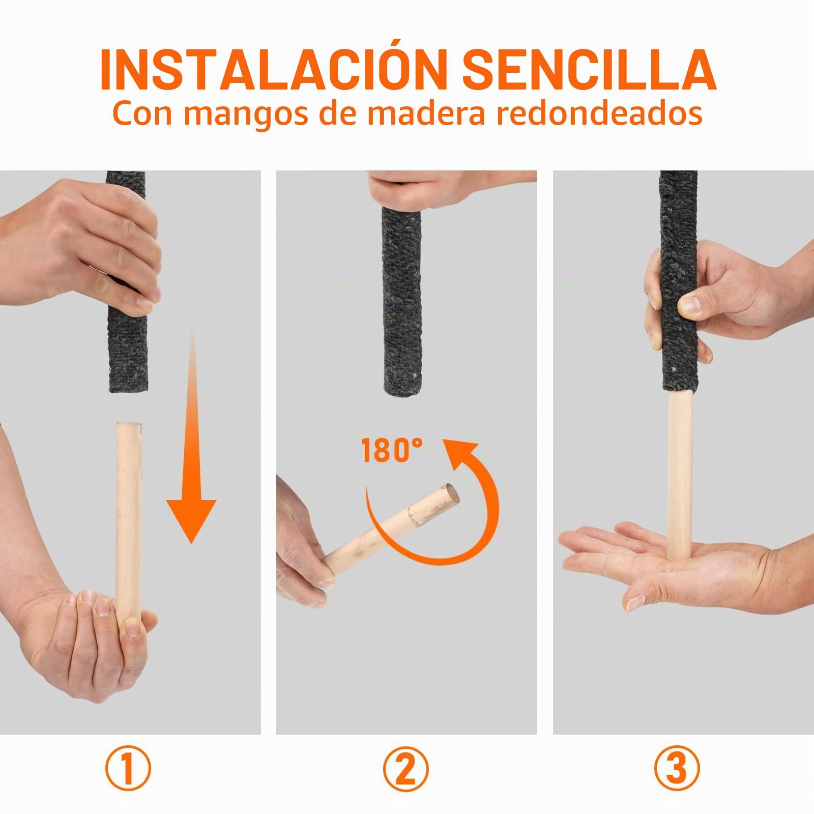 50 antorchas de cera, tiempo de combustión 100 min, antorchas de jardín con protección de manos, antorcha de fuego con mango extra largo, para una caminata con niños, fogata, al aire libre