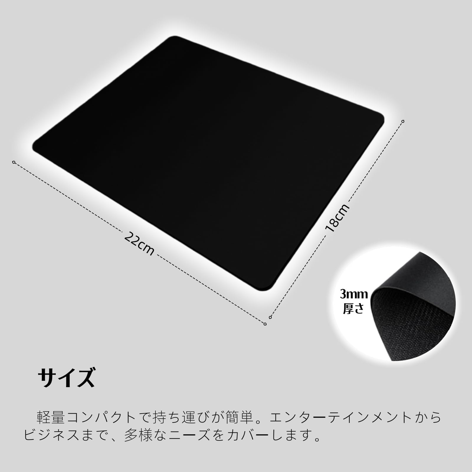 Amazon.co.jp: Furidamu (1箱に1枚入り) 小型 ゲーミング マウスパッド
