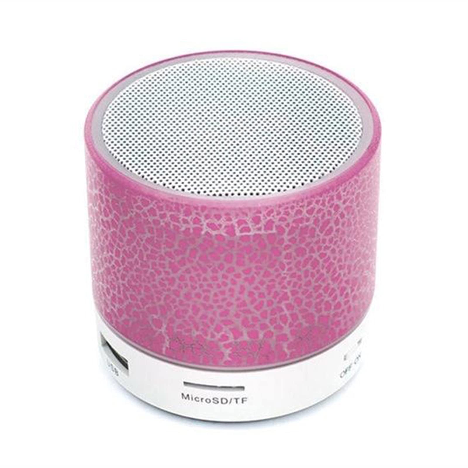 Głośnik Bluetooth Głośnik Mini głośnik bezprzewodowy Crack LED Karta TF Subwoofer USB Przenośna kolumna dźwięku muzycznego MP3 do głośników telefonu PC SP99 Mini głośnik (kolor: czarny) little
