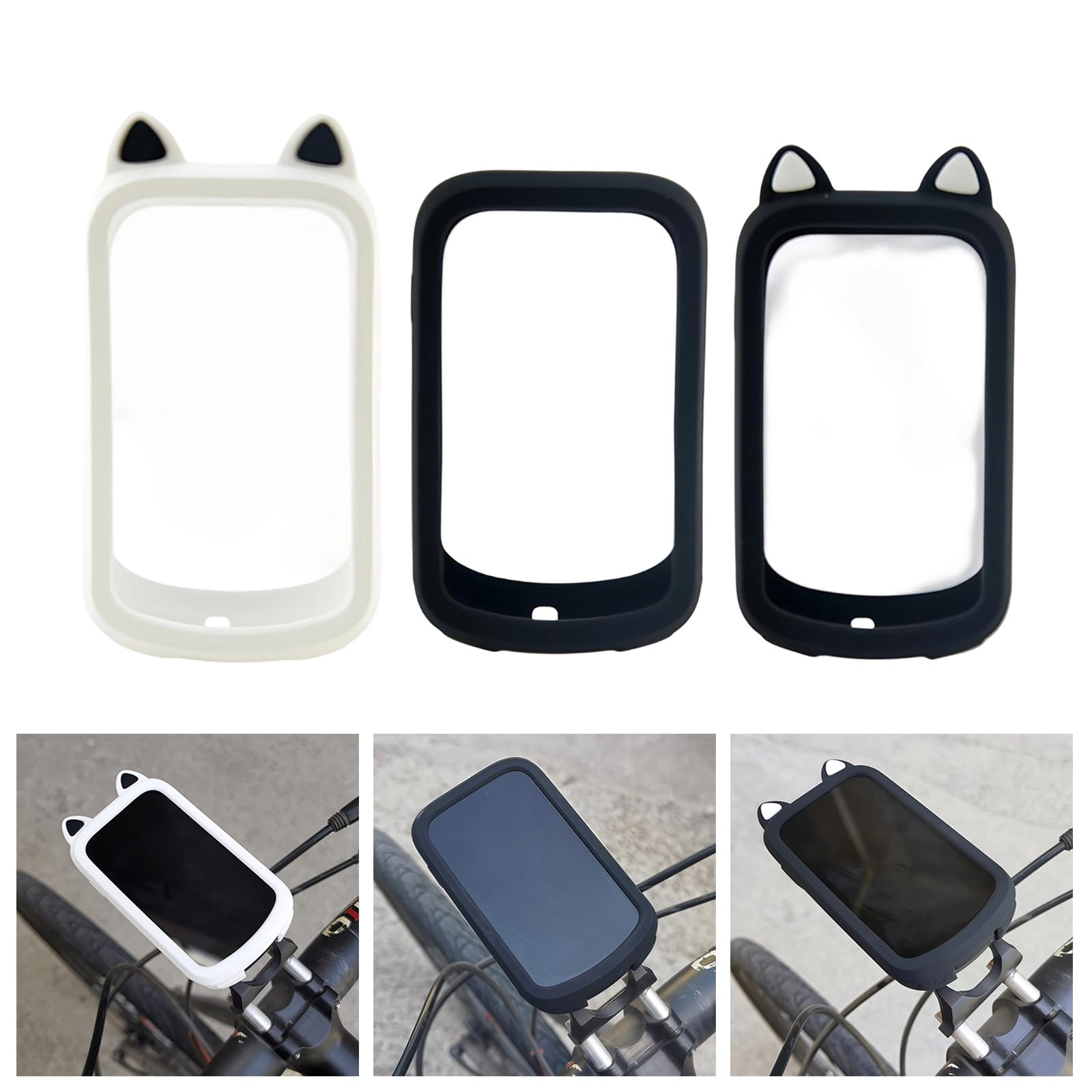 Funda de silicona que absorbe los golpes para BSC500, montaje seguro de dispositivos y portabilidad para bicicletas