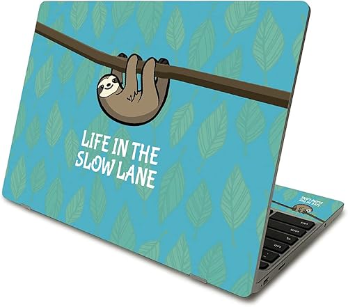 Miniatura 14 de MightySkins Skin compatible con Samsung Chromebook 4 (2021) de 11.6 pulgadas, diseño de leopardo verde azulado, funda protectora, duradera y única