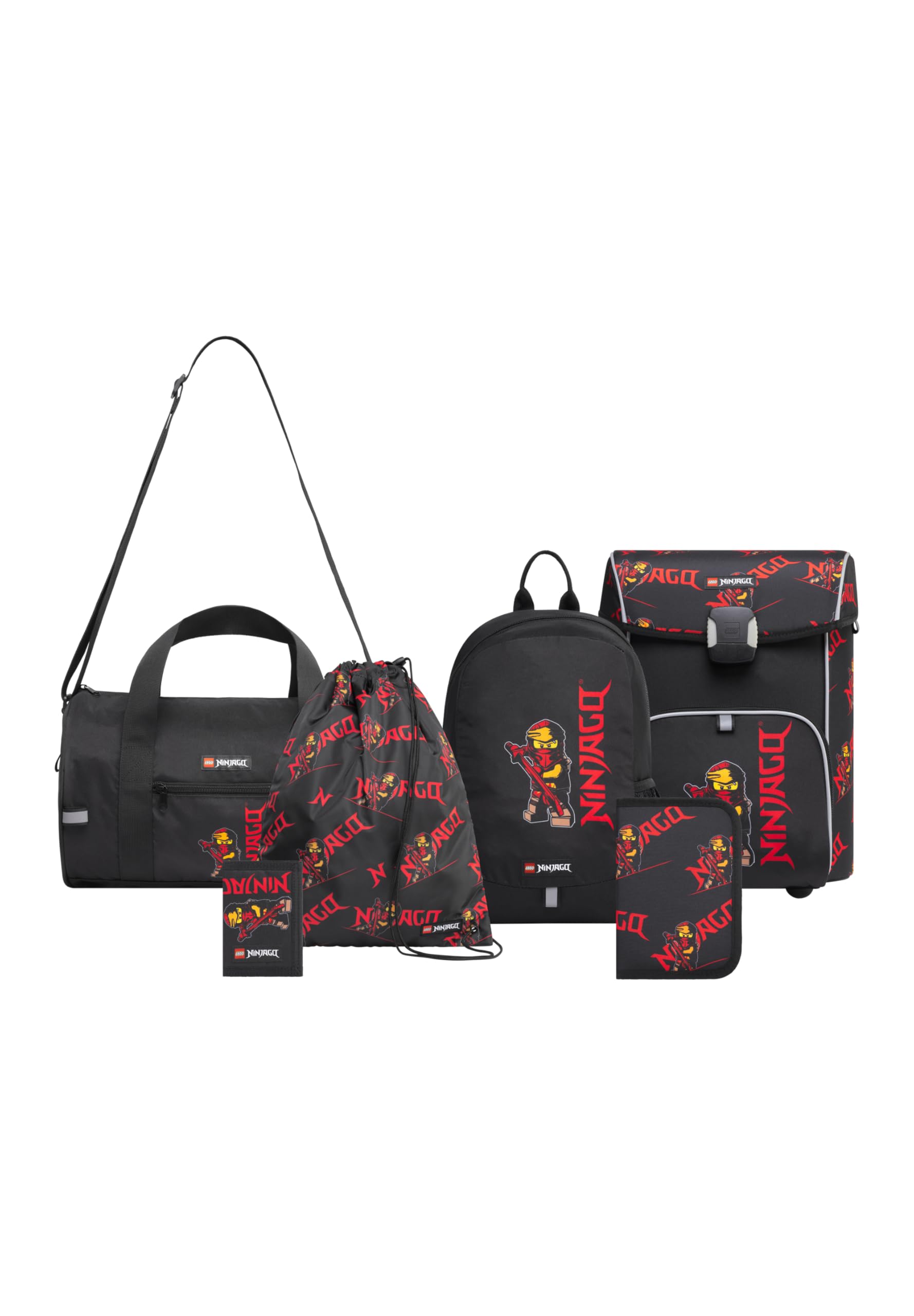 SKANDO BAGS 6-delige schooltassenset LEGO® NINJAGO® Kai, Ninjago