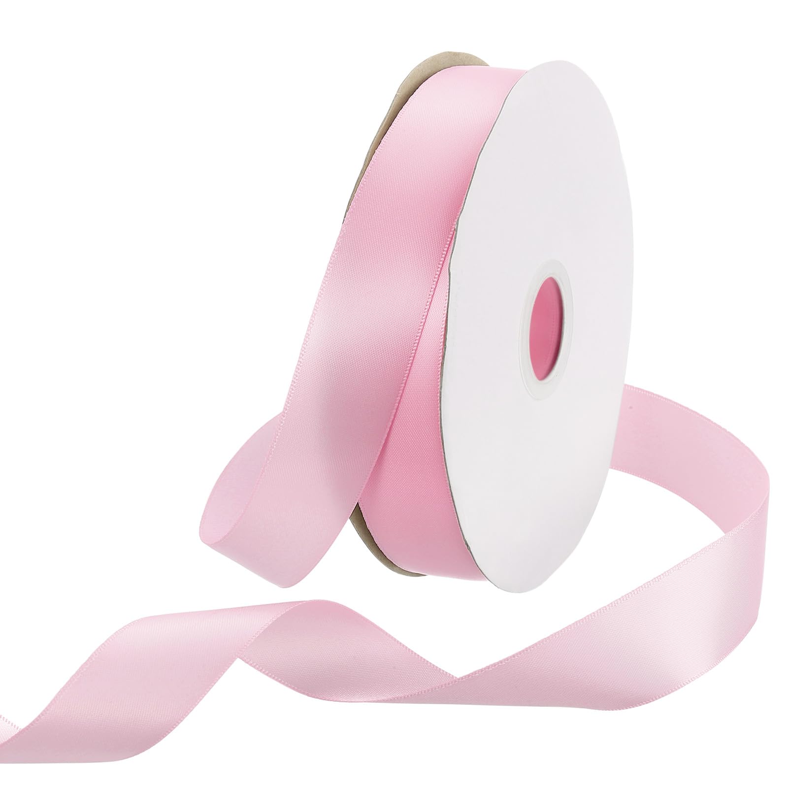Rebower 50 Yard/150ft Satin Ribbon Thick Double Face Grosgrain Silk Ribbon, [for Gift Wrapping Hair Bows, Wedding, Cake