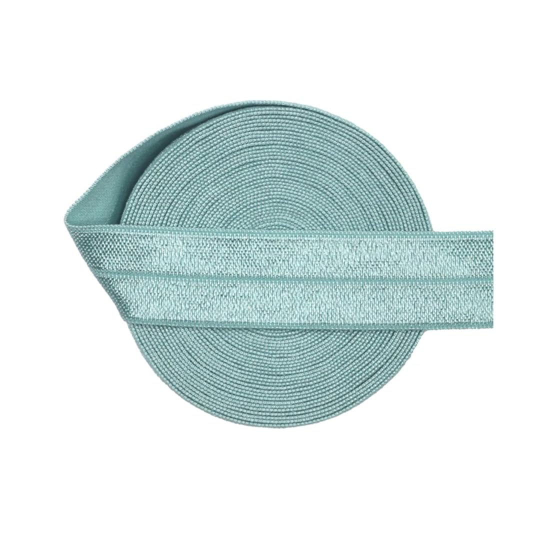 nylon suave goma cintura, Banda elástica de satén de licra, brillante, plegable, de 50 yardas, 3/4", 20 mm, for el pelo, diadema, adorno for costura de vestidos