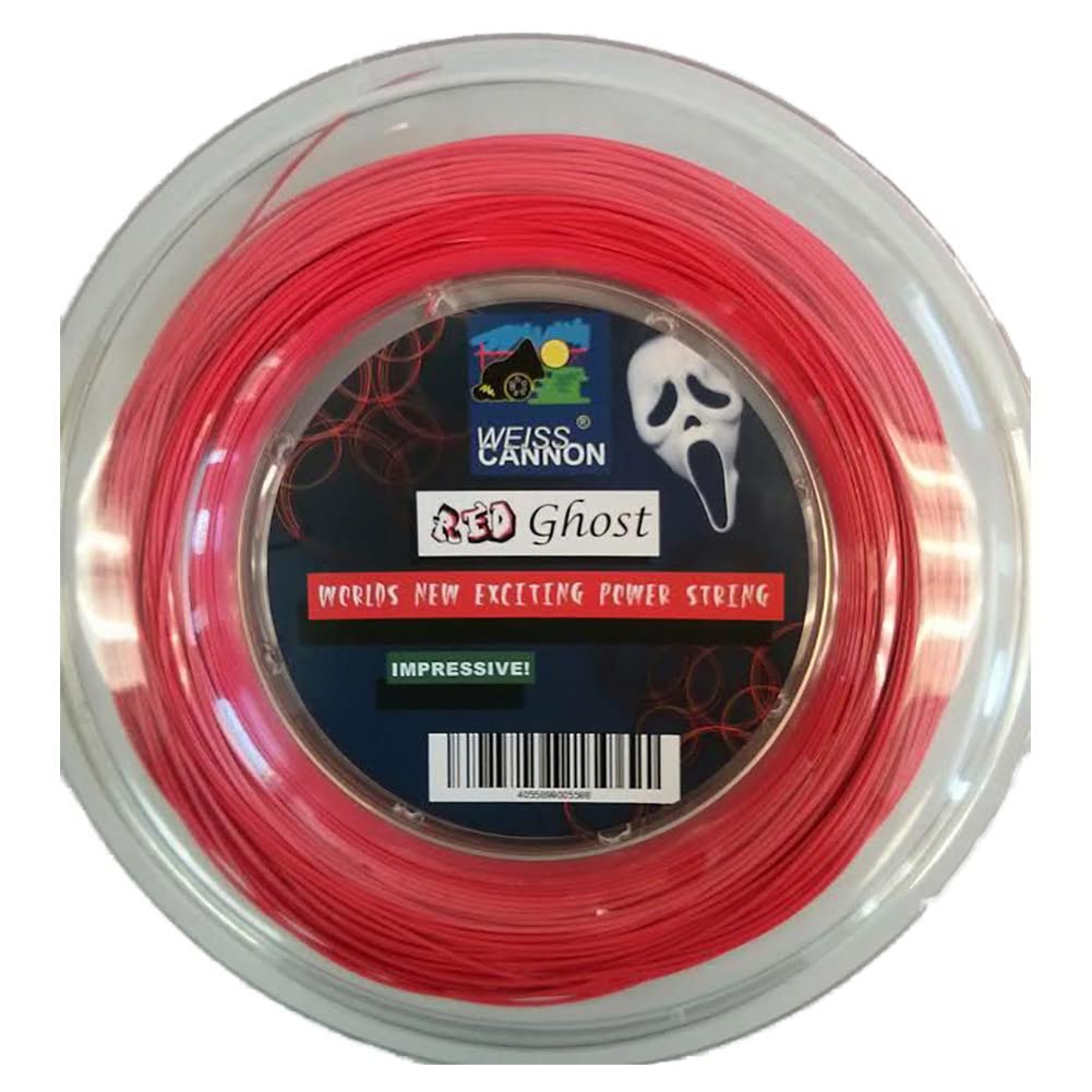 Weiss CANNON Red Ghost 18/1.18mm Tennis String 200m Reel