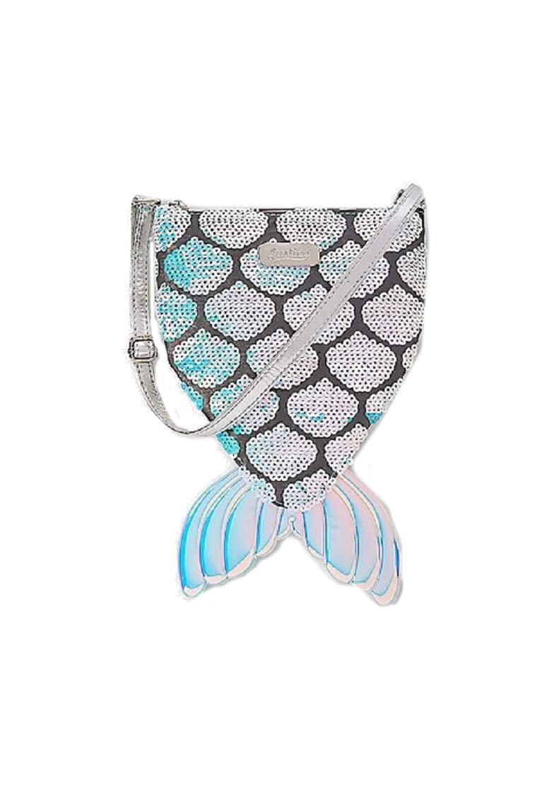 Justice For Girls Mermaid Sequin Scales Tail Crossbody Purse Bag