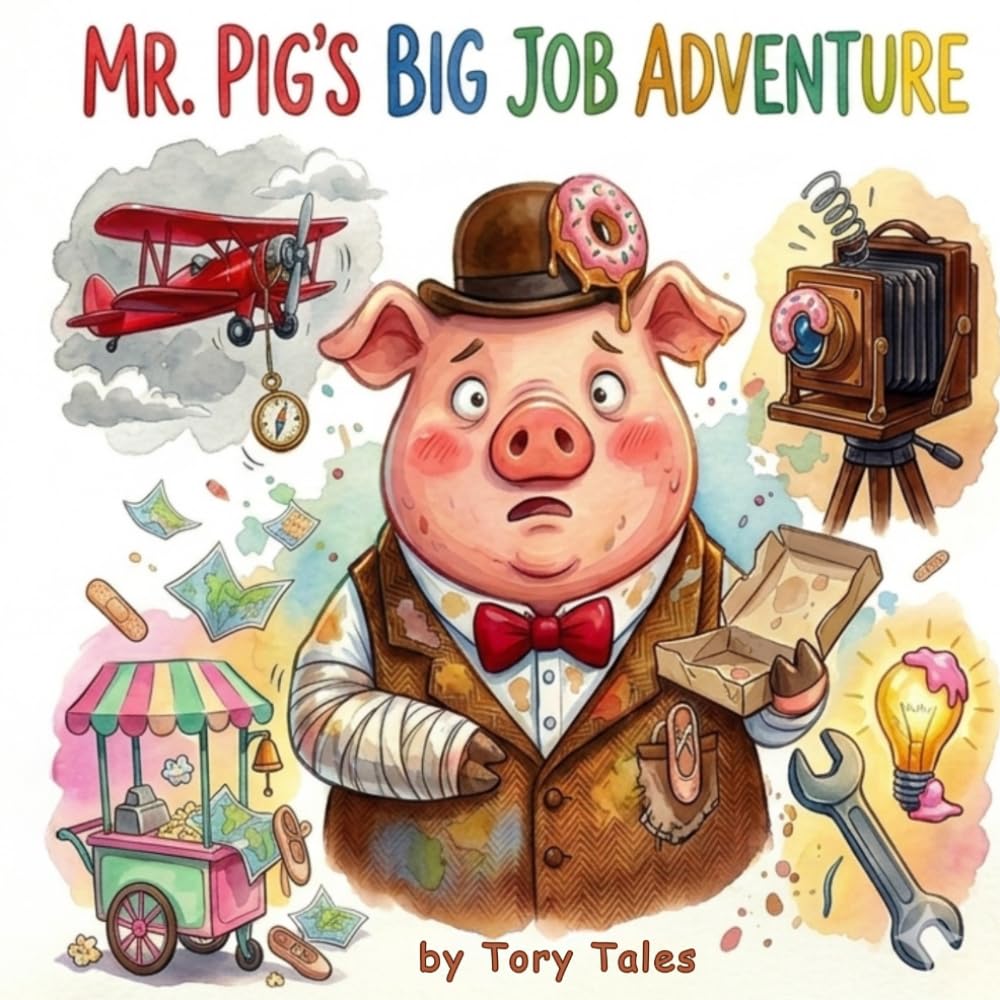 Mr. Pig's Big Job Adventure: A Rhyming Children's Book About Jobs and Careers: Explore 30+ Fun Professions Through Silly Rhymes and Adventures