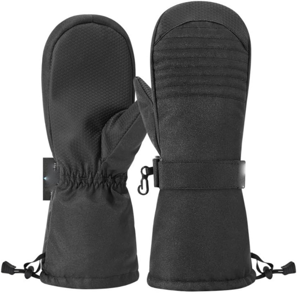 JSEIAJB 1 Pair Ski Gloves Thermal Winter Snowboard Gloves for Men Women Skiing with Wrist Leashes