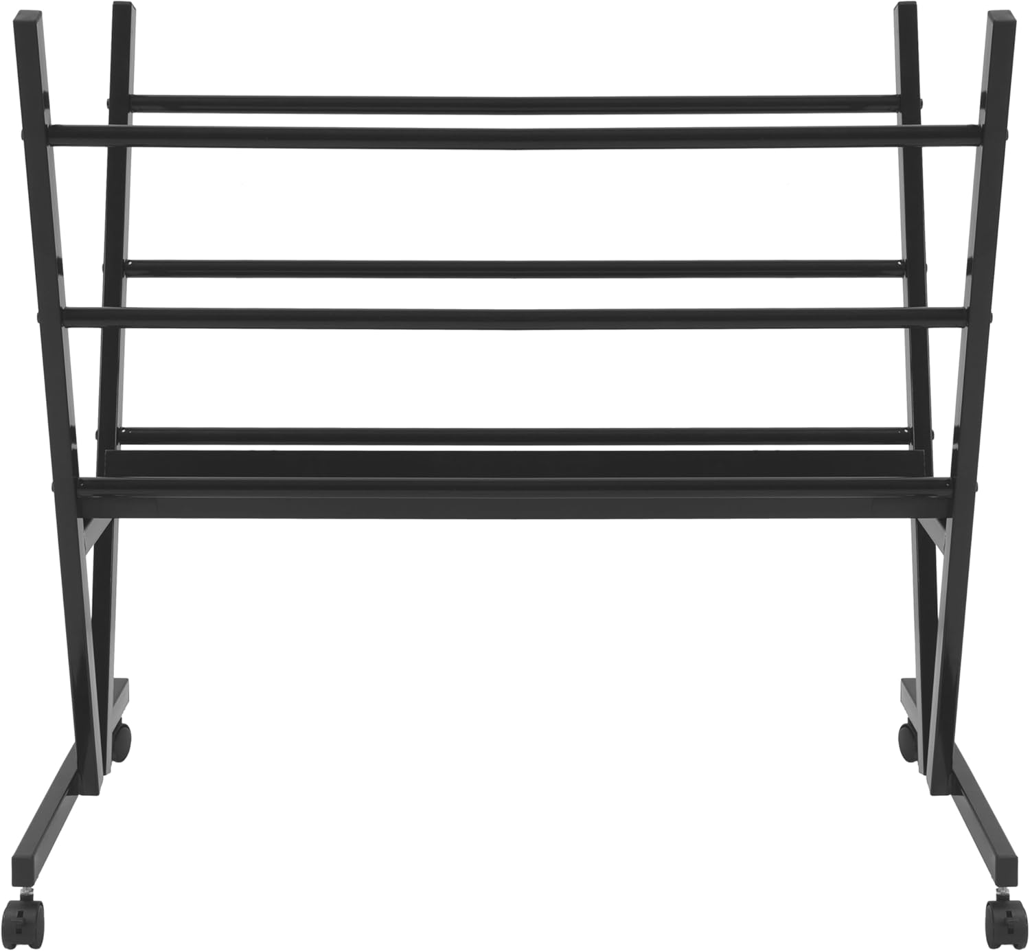 Art Print Racks Dry Racks with Rolling Casters Foldable Artist Storage and Display Racks for Poster, Artwork, Prints Art Organizer for Exhibitions, Studios, Galleries Powder Coated Black Steel