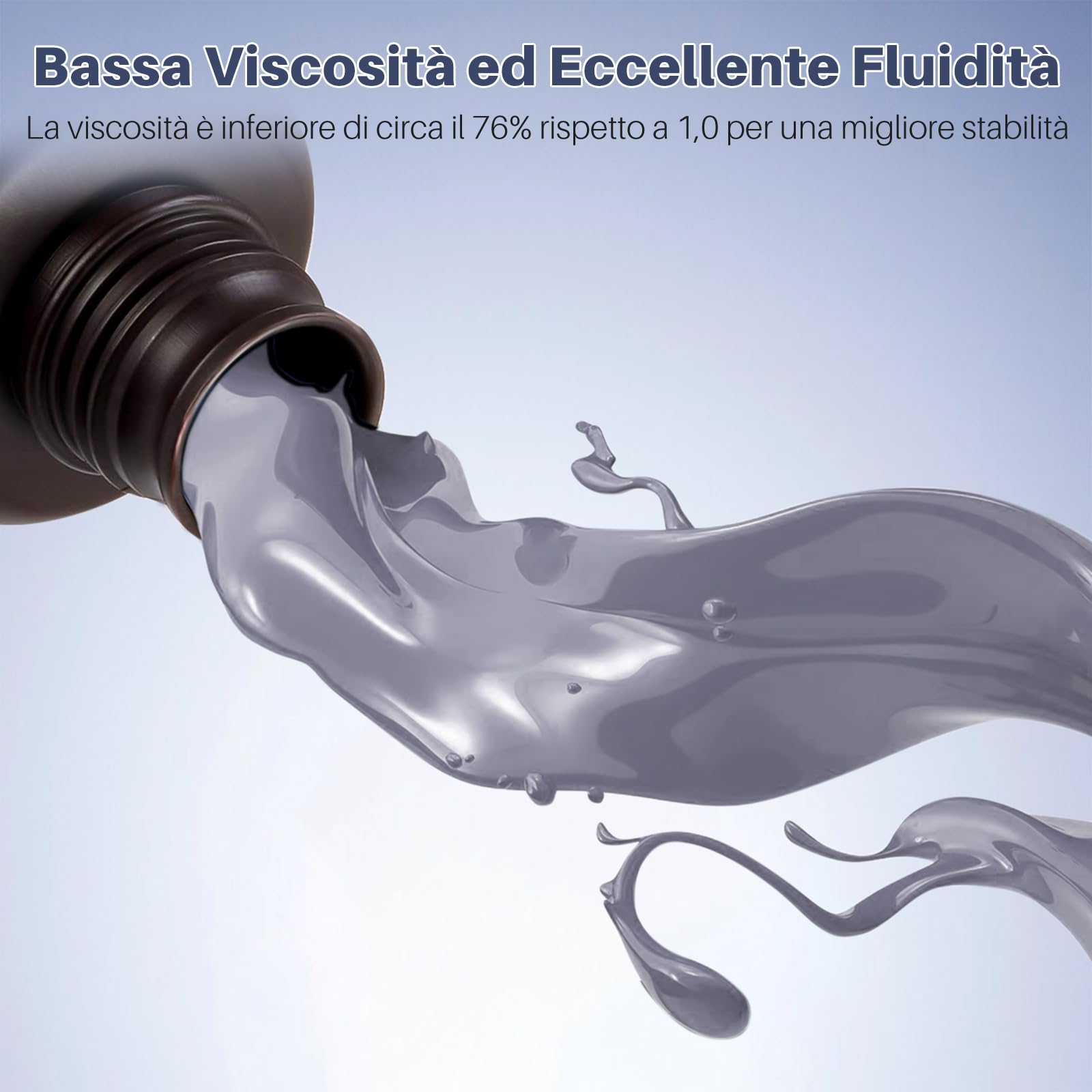ELEGOO Resina Lavabile in acqua Potenziata 2.0, Resina 3D a 405 nm a Polimerizzazione UV con Basso Restringimento e Maggiore Precisione per Stampante LCD 3D, Grigio Argilla 2000G