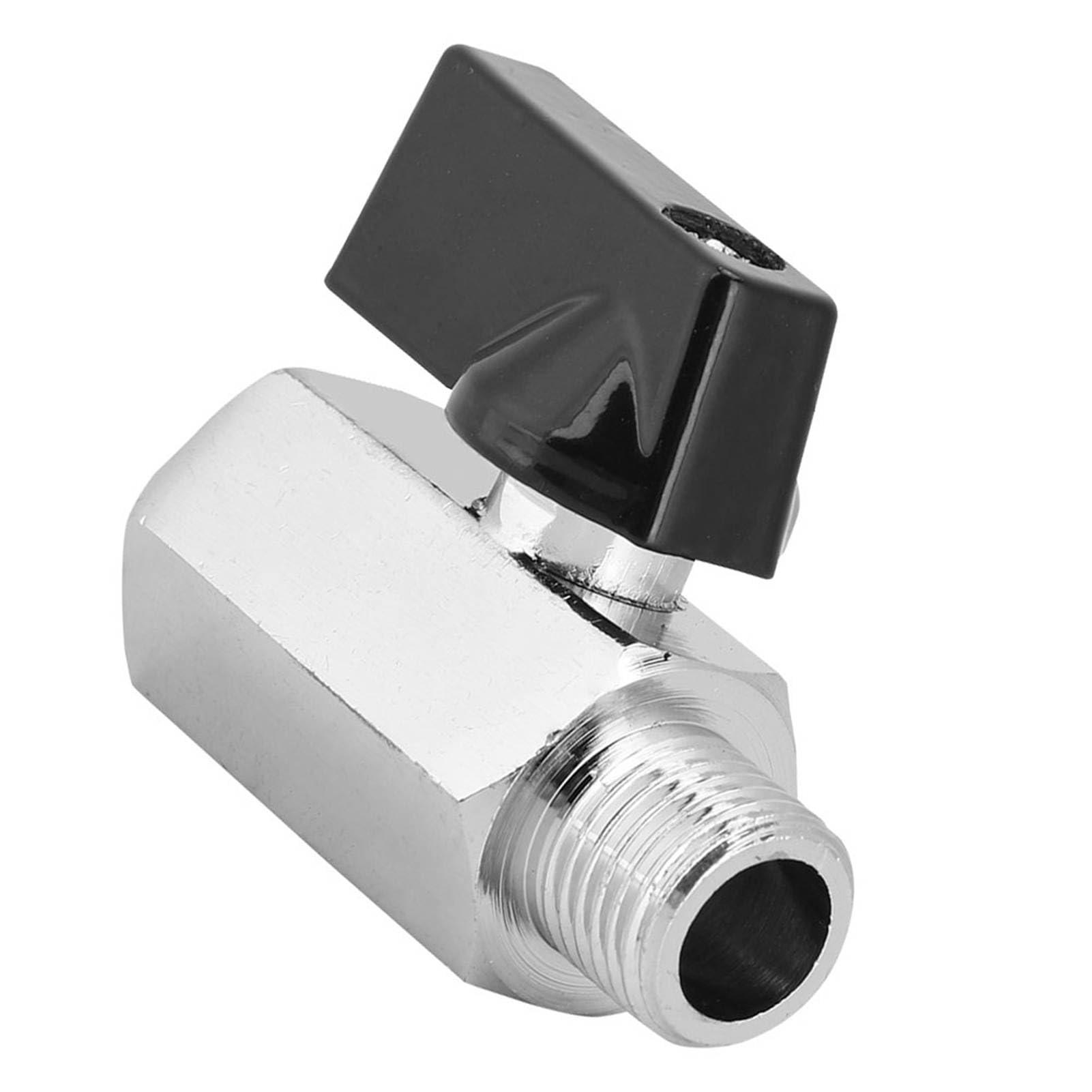 Jelquix #252 G1/4 Brass Water Ball Valve For Computer Cooling System, Durable & Precise, Great For Enthusiasts, Plating, 1.73In X 1.44In