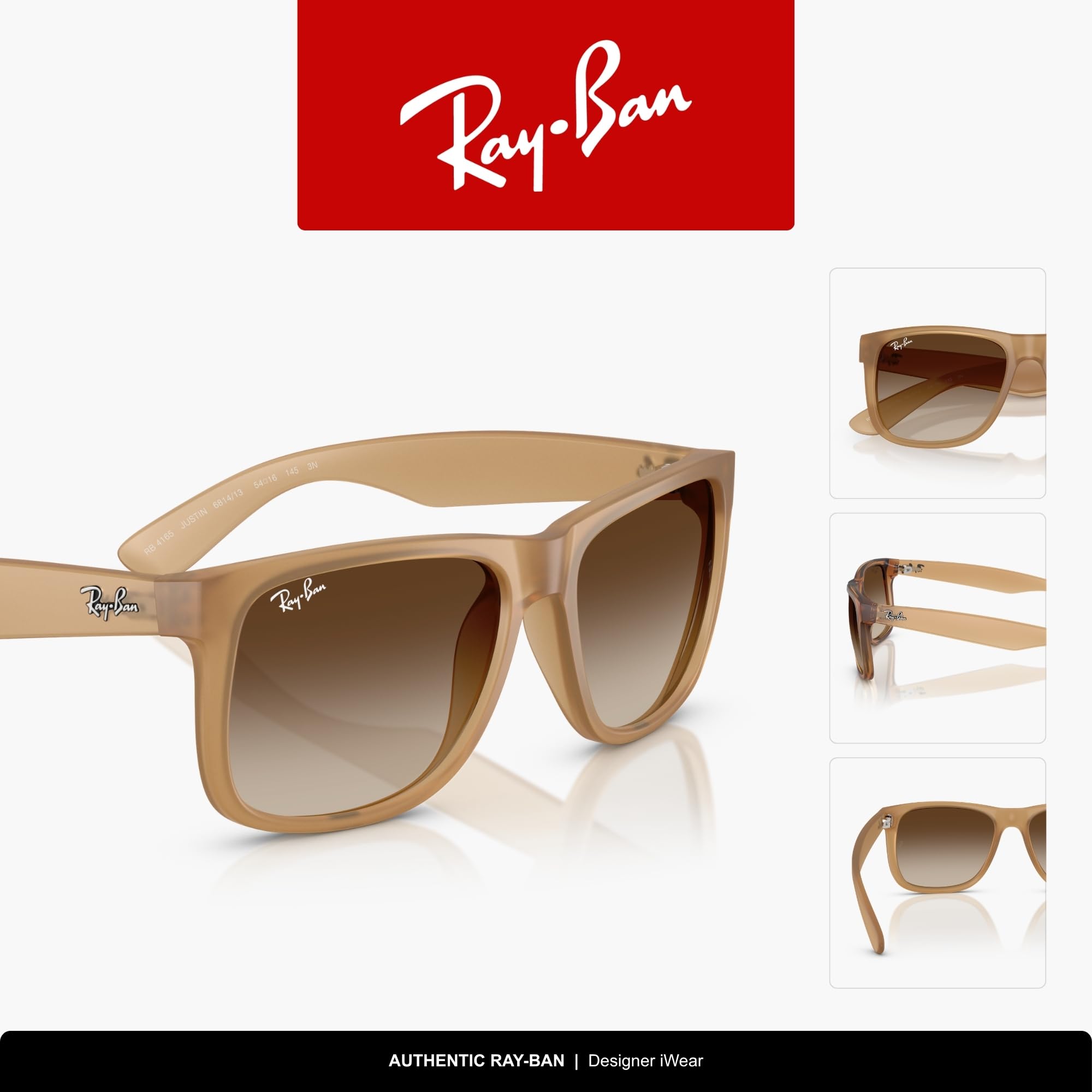 Ray-Ban Unisex Rb4165 Justin Sonnenbrille