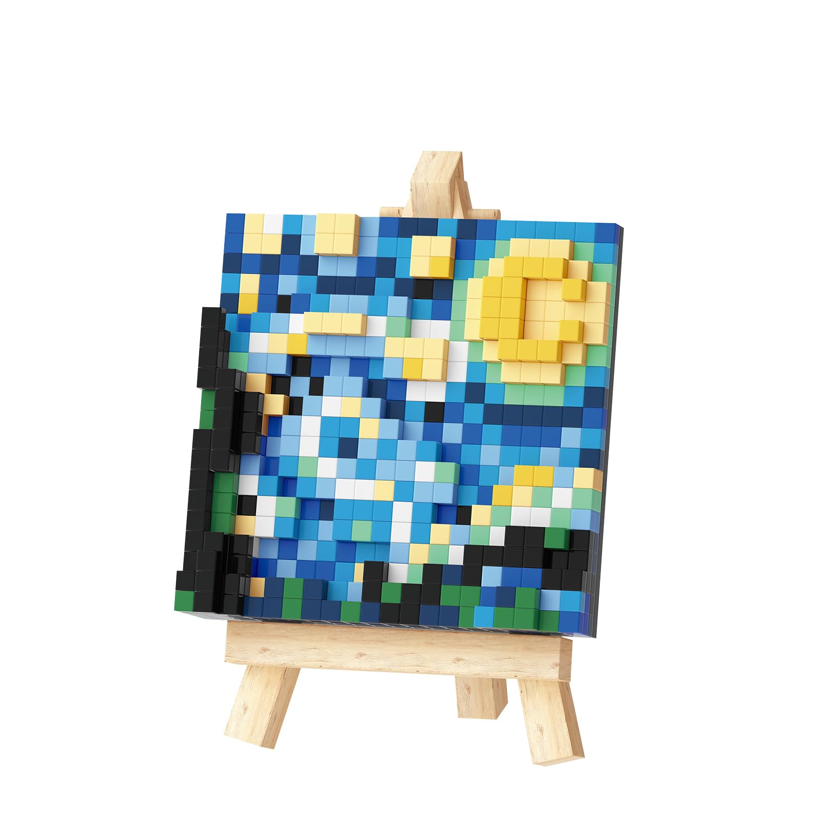 NOOLY World Famous Painting Mini Building Block Set for Home and Office Decoration WKLJM-03 (The Starry Night) 6742