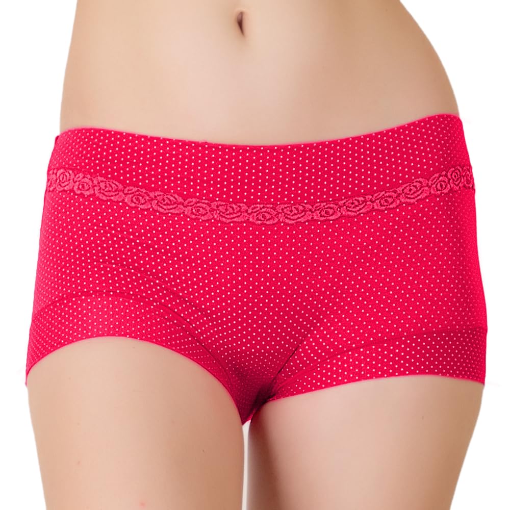 luella Women’s/Girls Elegant Flower Lace Waistband Panty, Cotton Spandex Full Coverage Hipster Panty. Comfort and Style All Day-picture-49