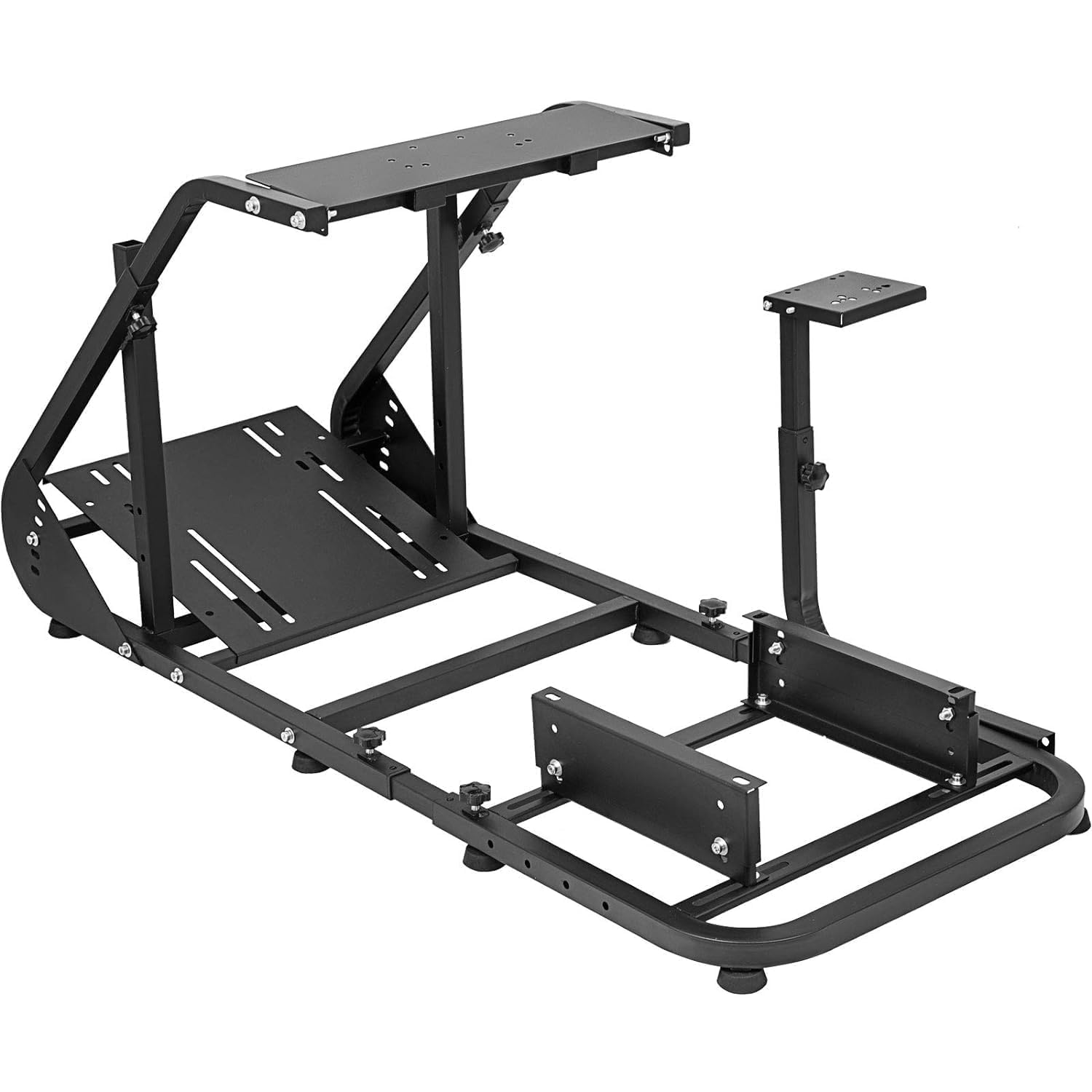 Marada Reinforced Stabilizing Racing Steering Wheel Cockpit Fit for Fanatec, for PXN, for Thrustmaster, for Logitech Device Adjustable Driving Simulator Stand, Wheel Pedal Handbrake Not Included