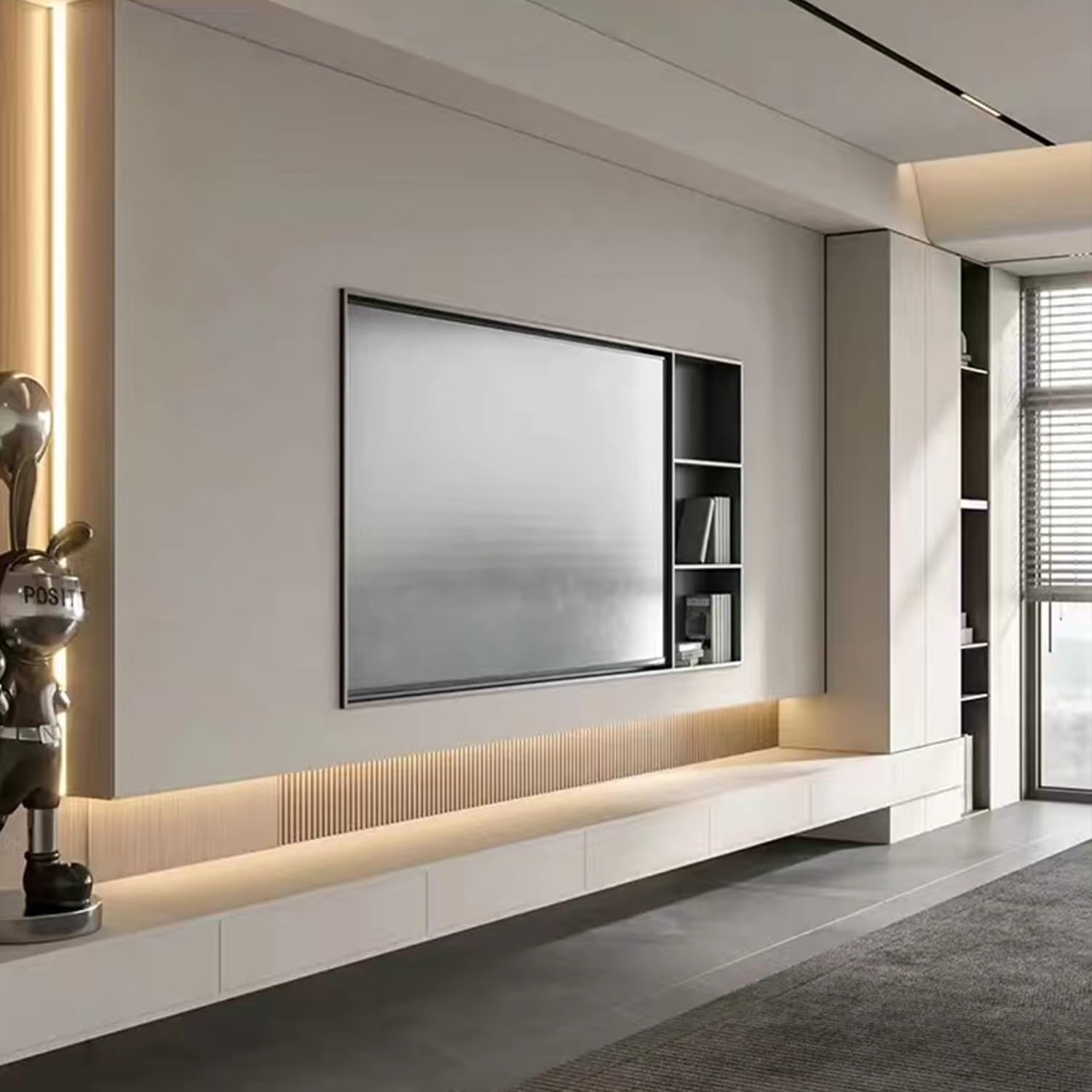 Mensola da incasso per doccia in acciaio inox, non necessita di piastrelle, rosa, 320 x 320 x 125 mm, ideale per ambienti umidi, bagno, rinnovamento e miglioramento della casa