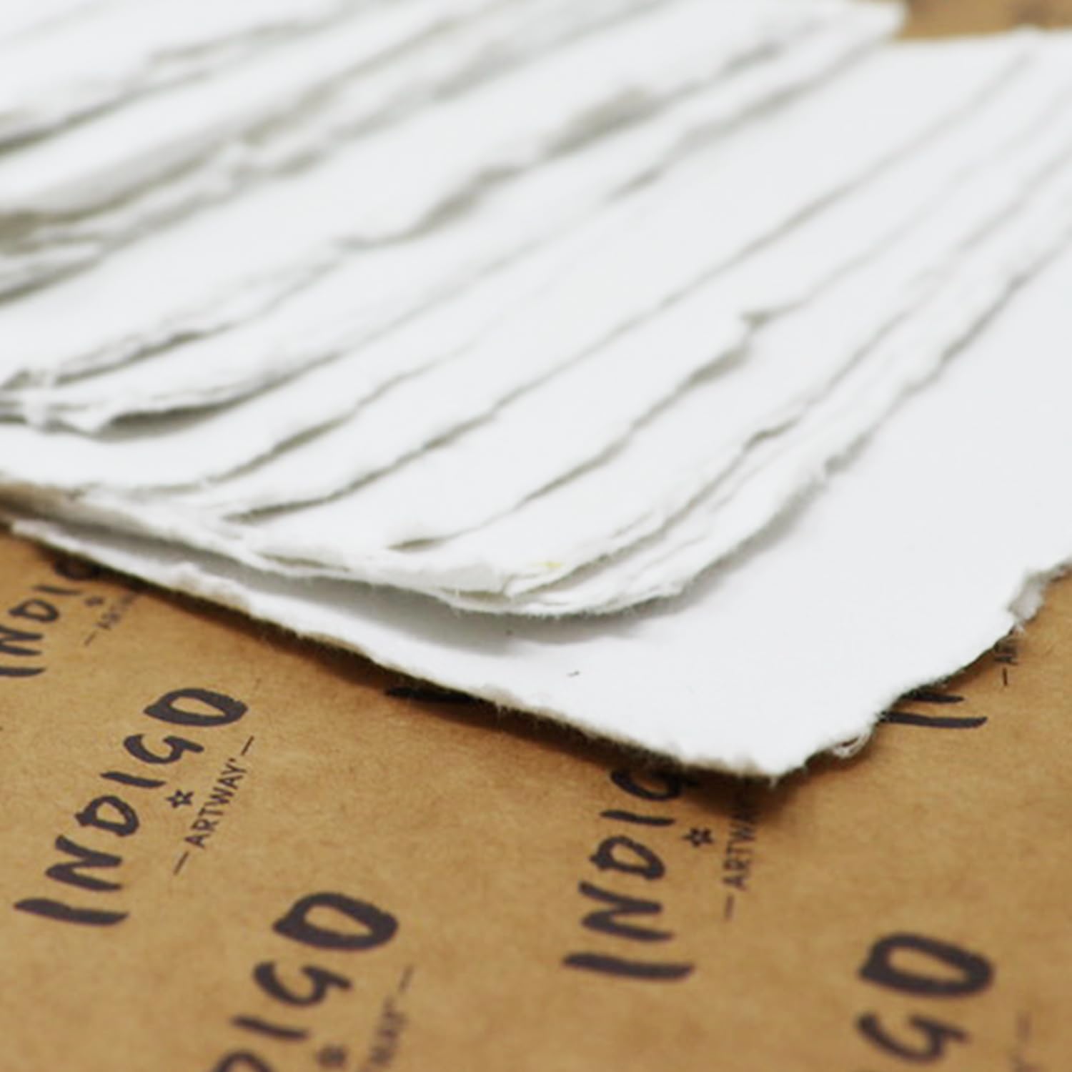 Artway Indigo - Papel de Algodón A4-100% Algodón/Hecho a Mano - 250gsm Textura Lisa - A4 (35 Hojas)