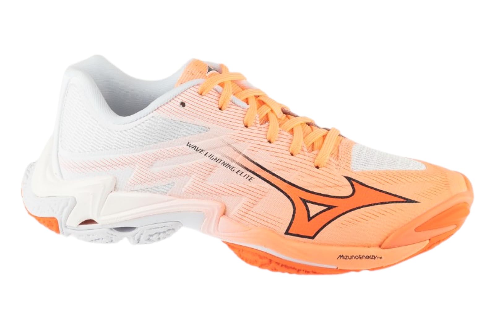 Mizuno Wave Lightning Elite (U) FLAMINGO CORAL/LAVA ORANGE/WHI