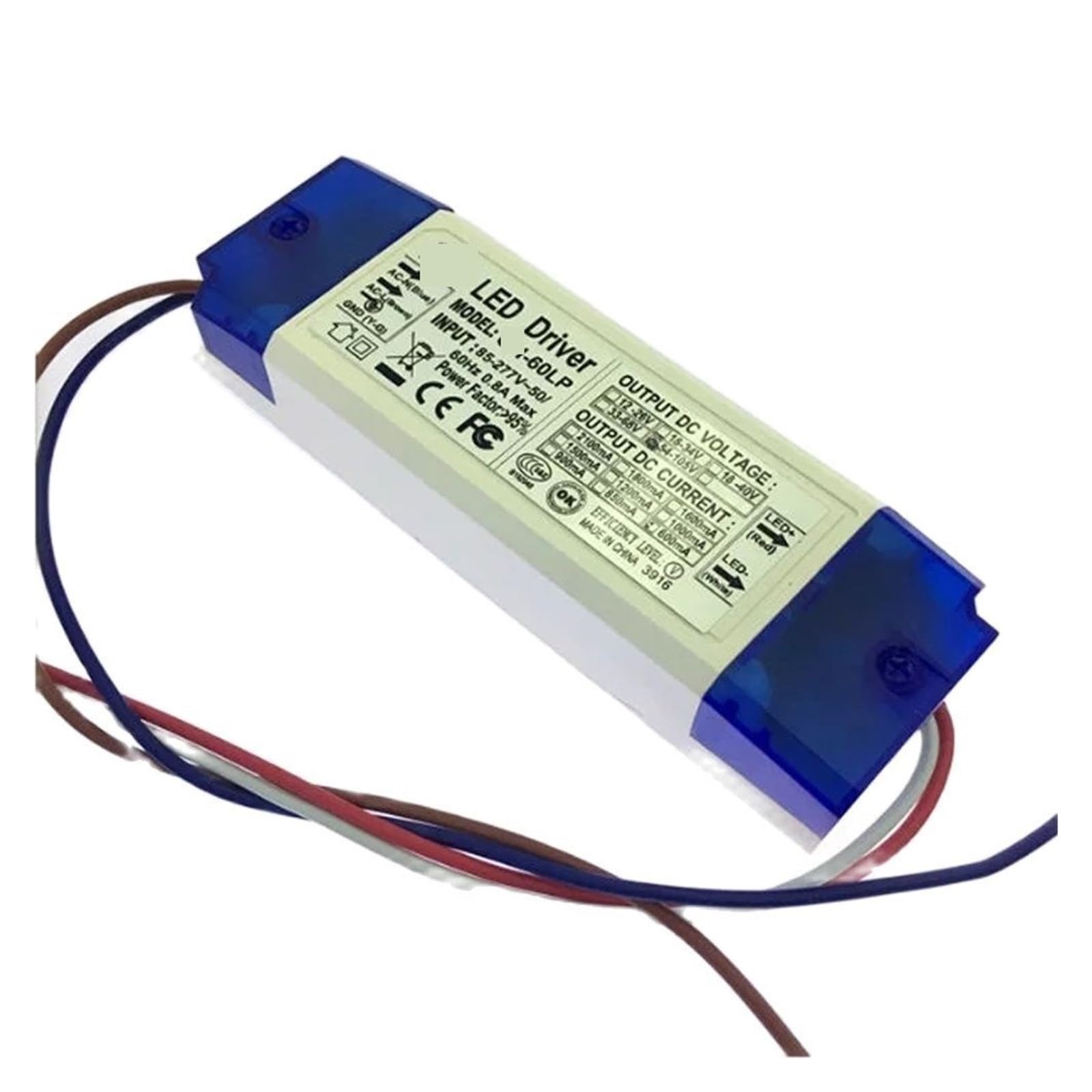 Transformator oświetlenia LED Transformator LED 3-30x3W 600mA 10-18x3w wejście 85-265V wyjście 18-105V wysoki kontroler for light