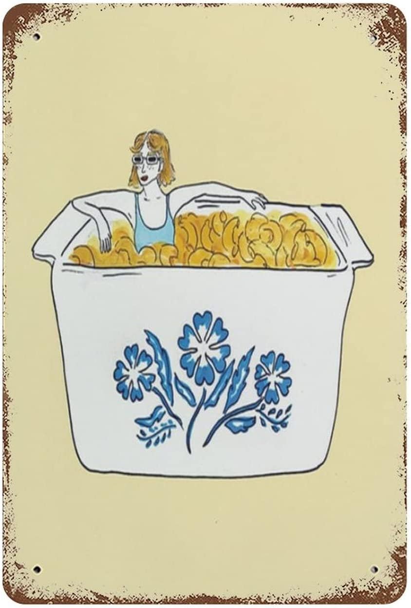 peiyeety Blue Cornflower Retro Decoration Metal Sign Very Suitable for Indoor, Outdoor, Garden, Restaurant, Bedroom, Bathroom, Cafe, Office, Nostalgic Decoration Gift 6"x8"