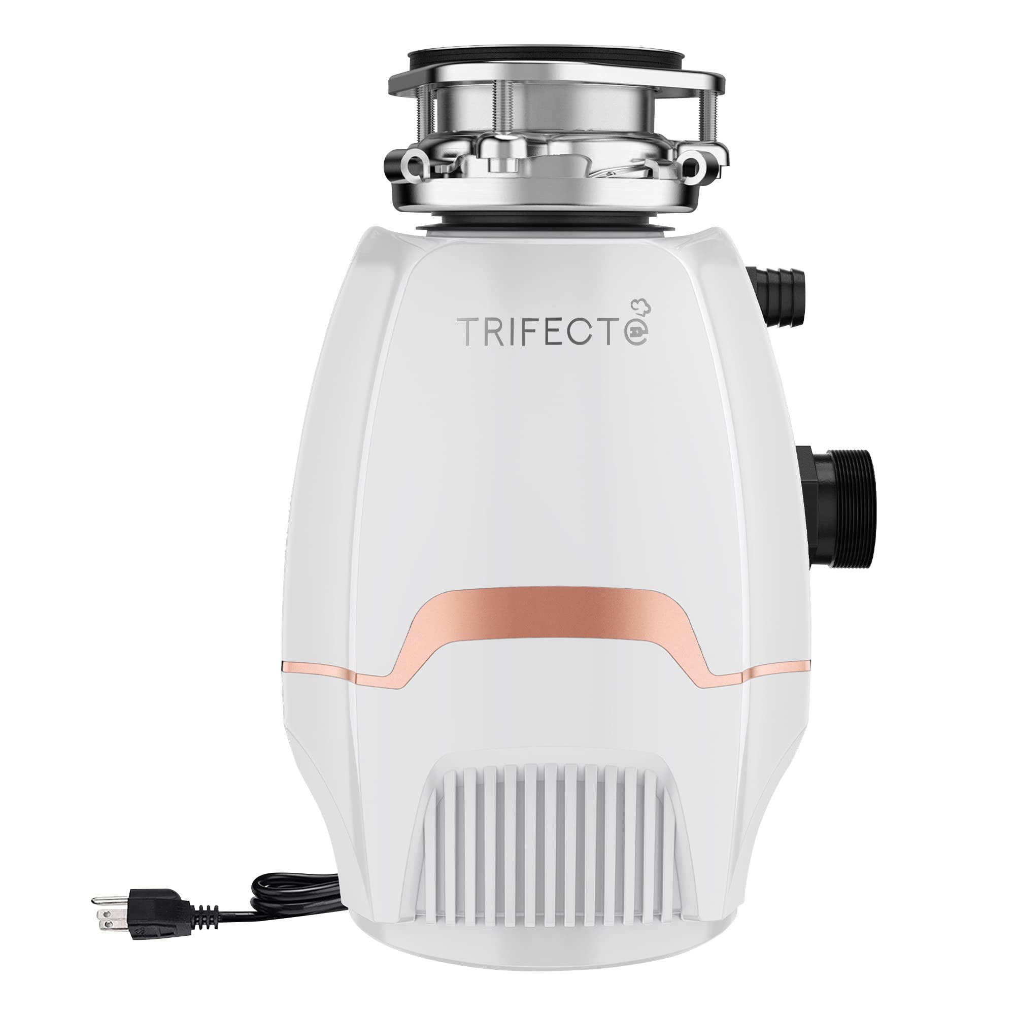 Trifecte Pro 3/4 HP Garbage Disposals with Sound Reduction,Food Waste Coutinuous Feed Garbage Disposal with Power Cord, Dishwasher Hook Up,3800RPM,