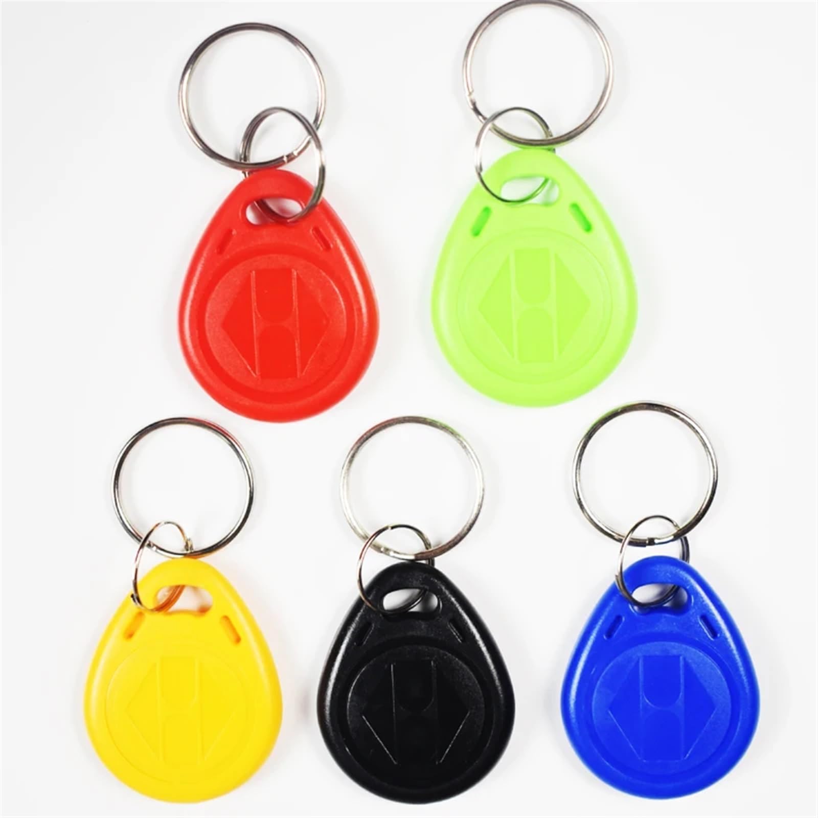 100pcs/lot 13.56mhz Ultralight C Keyfob Keytag NFC Tag(Grey Color)