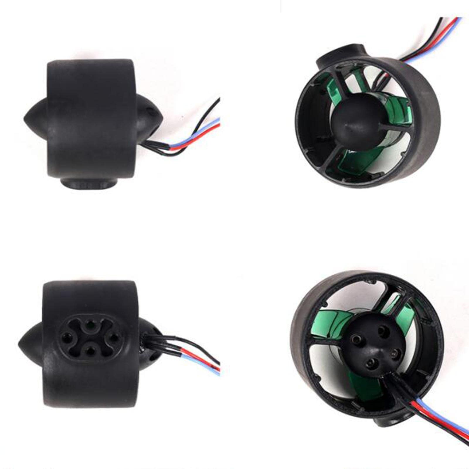 LOVIVER Unterwasser-Thruster-Motor Anti-Rost-Remote-Roboter, bürstenloses Nylon, DIY für Rov Meeresbodenerkundung, Köderschlepper, Tauchboot, Positiv negativ