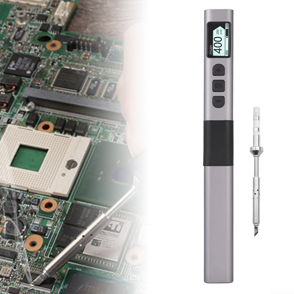 PTS201 100W Smart Electric Soldering Iron With Fast Heating And PID Temperature Control For Electronics Projects DIY(KU)