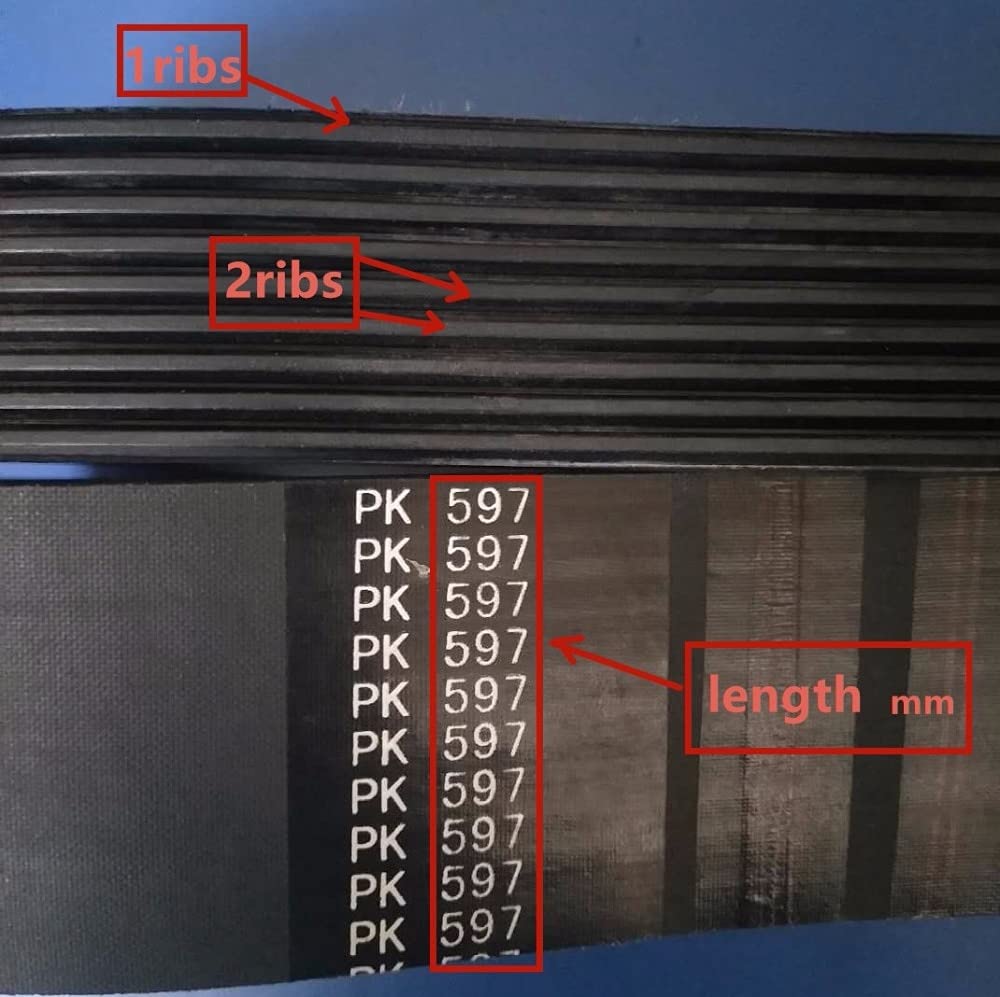 Courroie Trapézoïdale 10PK597 - 10 Ribs Pour Transmission Industrielle Et Agricole