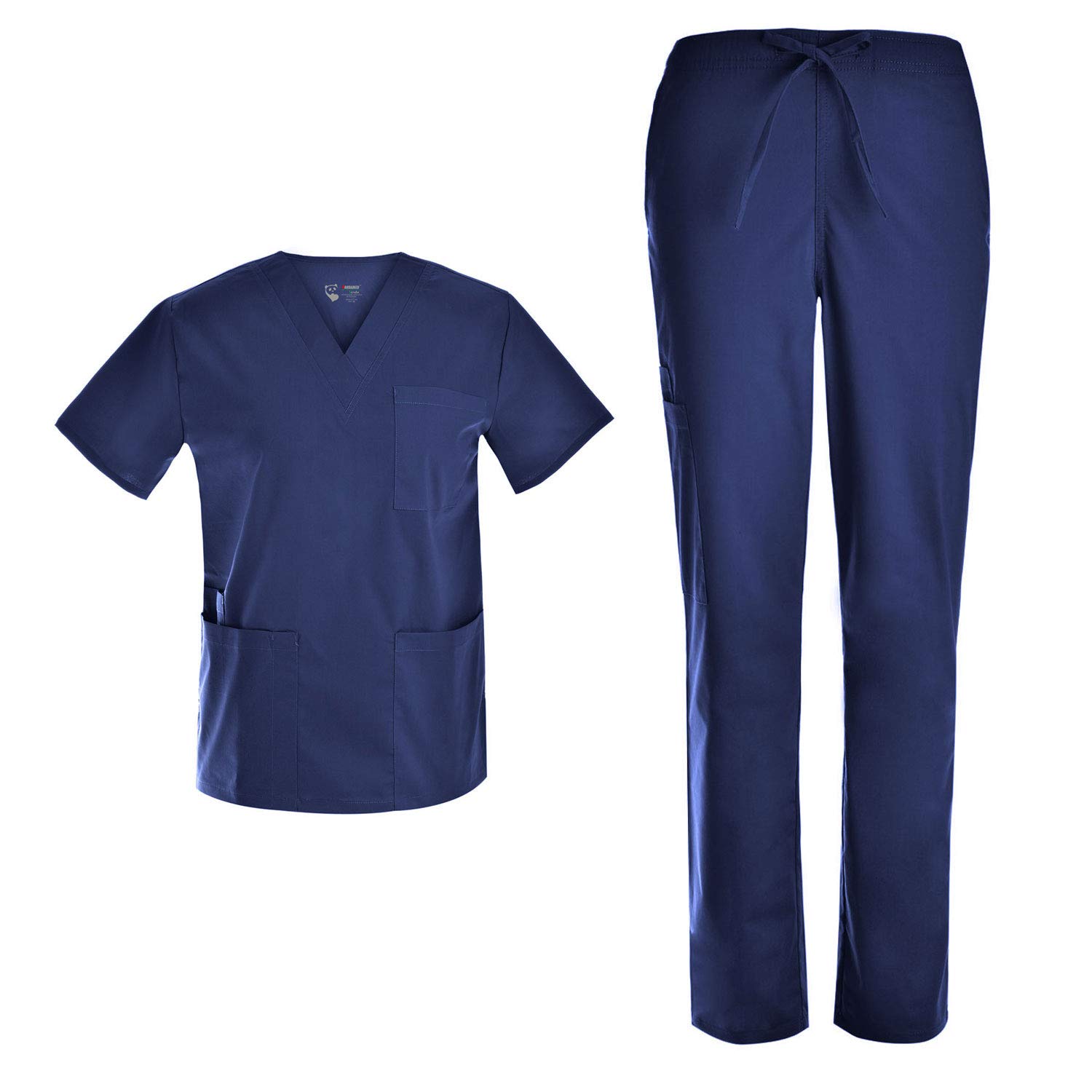 PANDAMED SCRUBSUnisex Stretch Women Men Set - Workwear Uniform Women and Men Scrubs Set Top and Pants TCS1601N