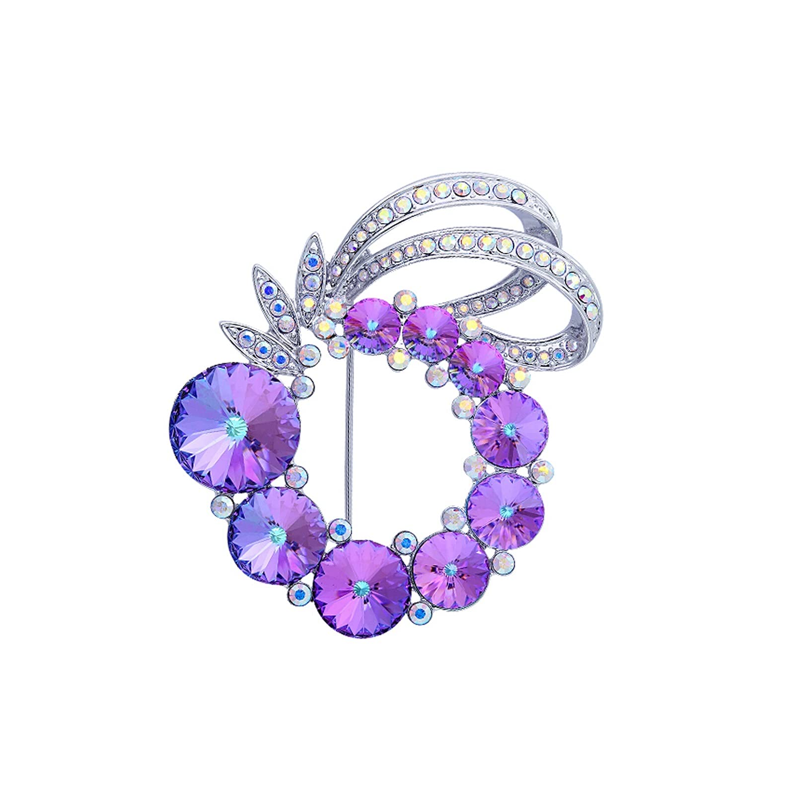 Broche Broches for mujer de moda – con incrustaciones de cristal broche joyería vestido bufanda chal abrigo decoración accesorios regalo for esposa Broches para Ropa (Color : A)