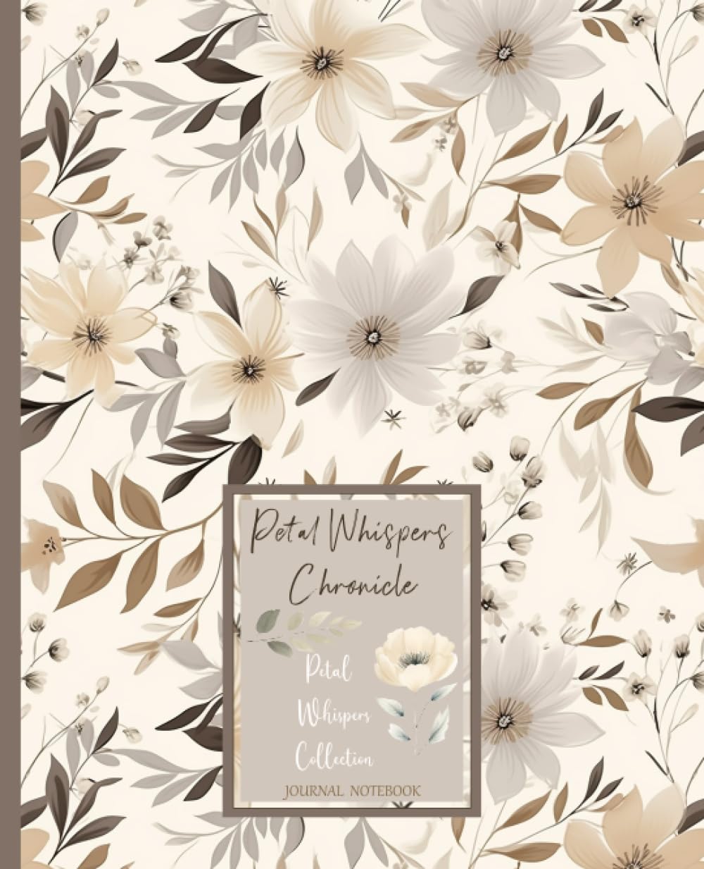 Journal Notebook. Petal Whispers Chronicle. Journal (7,5" x 9,25"): Petal Whispers Collection