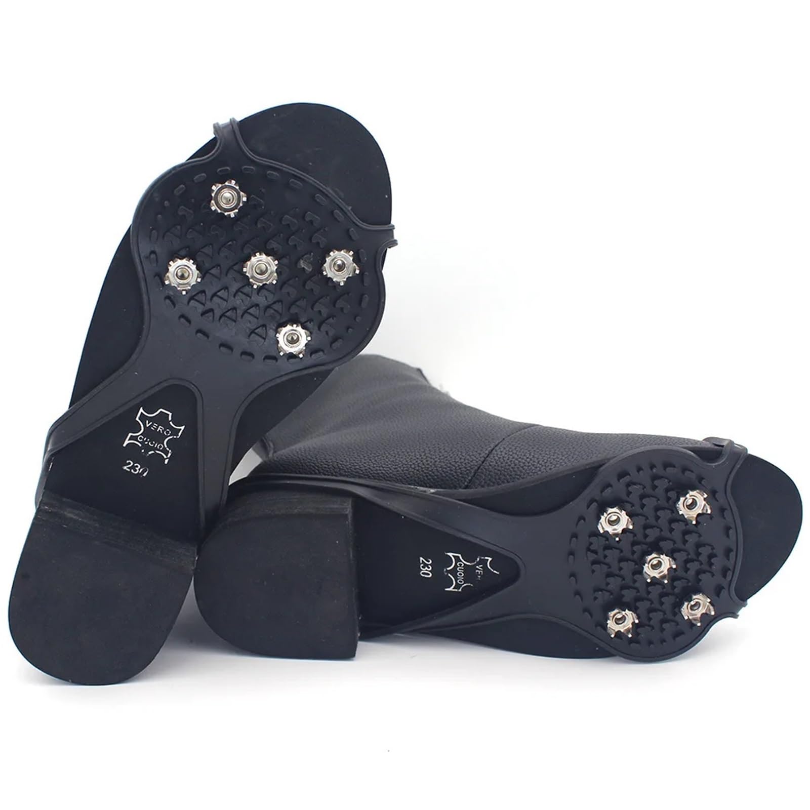Anti-Rutsch-Spikes Starke Griffigkeit, 5 Spikes, rutschfeste Schnee- Und Eiskletterschuhe, Steigeisen, Winter-Anti-Rutsch-Schuhüberzug
