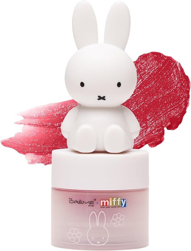 The Crème Shop Miffy Bálsamo Labial com Cor, Ácido Hialurônico e Murumuru, Amazing Apple