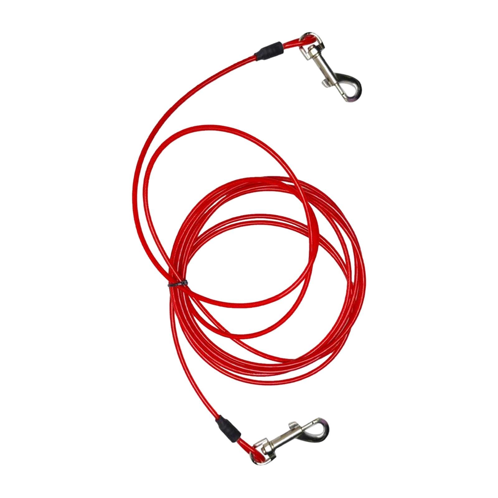 Folpus Cable para Atar Perros, Alambre de Acero Largo Y Resistente, Cables para Mascotas, Cuerda de Tracción, Correa para Perros