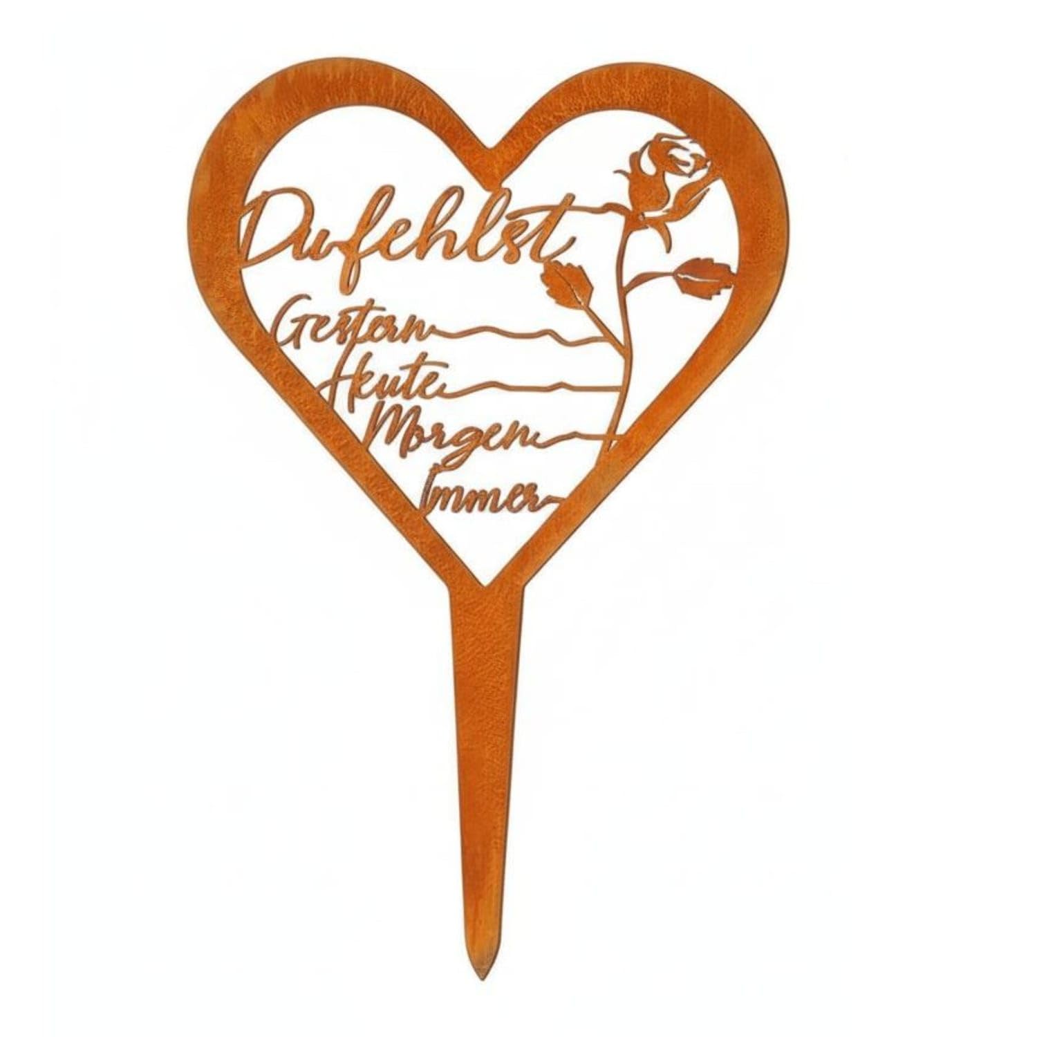 Heart Shaped Memorial Stake Weatherproof Heart Shaped Grave Stake Cemetery Grave Decoration Weather Resistant for Graveside, Style 2 | Home & Garden | Yard Garden & Outdoor Living-image-44