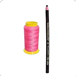 Linha epilação egipicia 100% poliamida Rosa + Lapis Dermatografico Preto Design Sobrancelha Micropigmentação