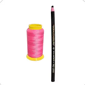 Linha epilação egipicia 100% poliamida Rosa + Lapis Dermatografico Preto Design Sobrancelha Micropigmentação