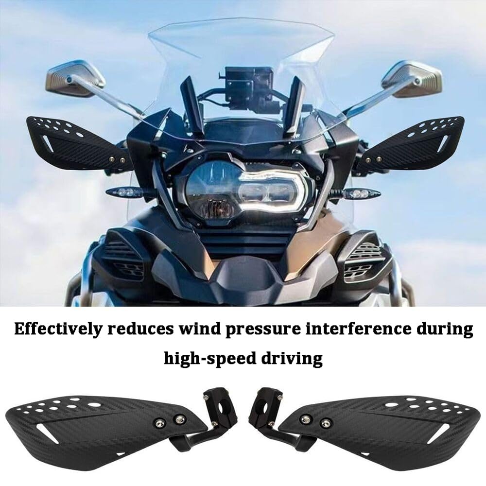 Paramani Moto per Honda NX650 NX 650 JX Dominator, Antishock Antivento Impermeabile Durevole Motocicletta Paramani Flusso d'Aria Scudo,A