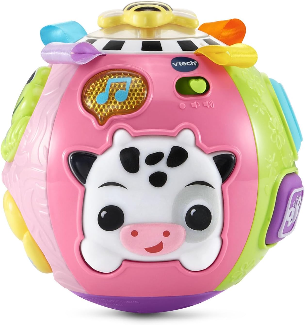 Baby On-the-Moove Activity Ball with Textures, Pink