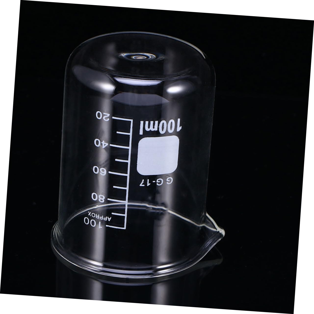 VANZACK 100ml Glas Messbecher 10 Stück, Transparent, mit Skala | Laborbecher für Flüssigkeiten, Leicht und Tragbar, Einfach zu Reinigen, Klar Lesbar