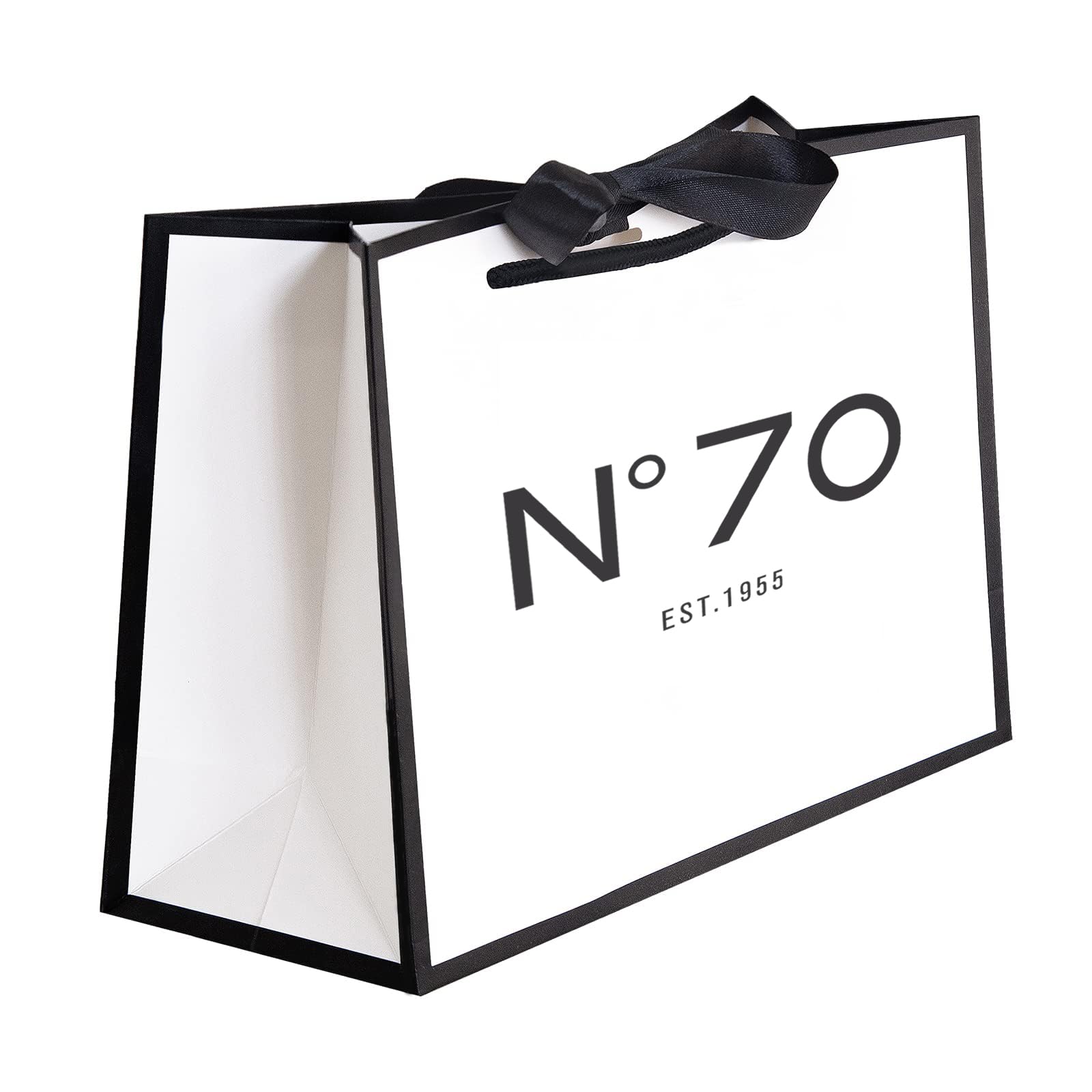 QLSKO 30th/40th/50th/60th/70th Birthday Keepsake Gift Paper Bag for Her Anniversary Party Present Shopping Tote Bags Women 40 Year Old Decorations Idea (1955 70th, Small (Pack of 1))