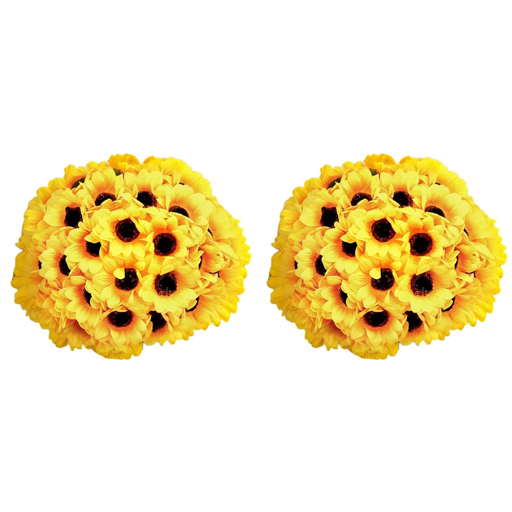 Hndhbfgrt 100Pcs Artificial Sunflower Heads Silk Sun Flowers Artificial SunFlowers Arrangements for Birthday Party Home Decor 7cm