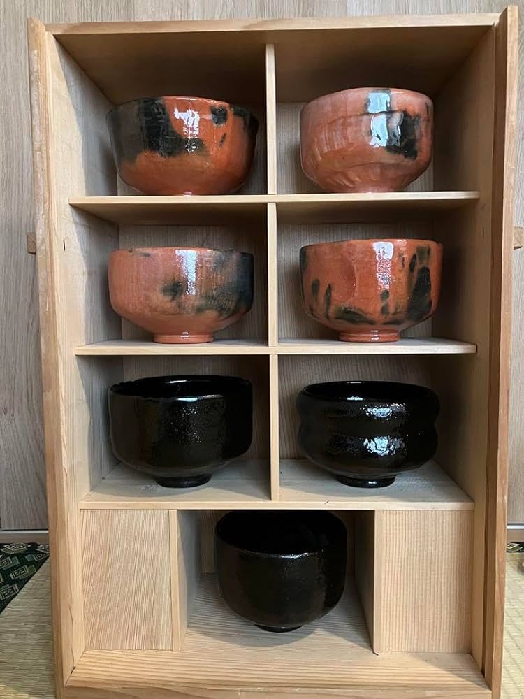 茶道 茶碗 和楽造 楽七種茶碗セット 桐外箱 小箱 栞付属 Amazon.co.jp: 茶道 茶碗 和楽造 楽七種茶碗セット 桐外箱 小箱