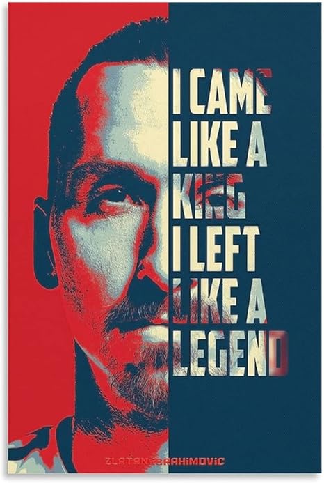 Amazon フットボールスターズラタンイブラヒモビッチhdスポーツポスター 3ポスター装飾絵画キャンバスウォールアートリビングルームポスター寝室絵画12 18インチ 30 45cm ウォールステッカー オンライン通販