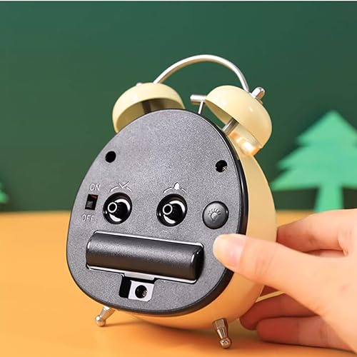 Miniatura 7 de Reloj despertador para dormitorio, de 5 pulgadas, bonito reloj despertador para niños, con luz nocturna, funciona con pilas para sala de estar,