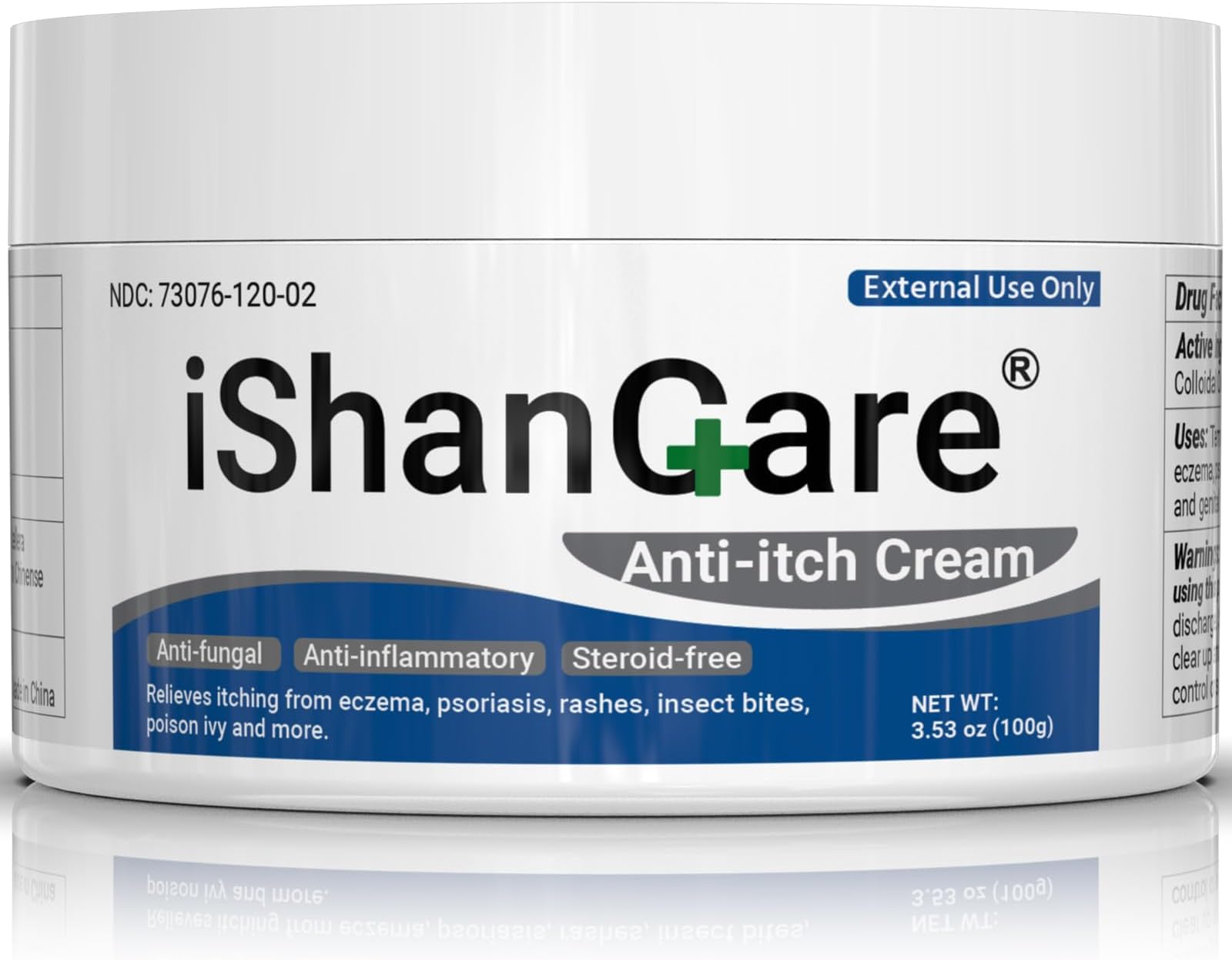 - Anti Itch Cream Extra Strength, Oatmeal Soothing Skin Itch Relief Ointment for Rash, Dermatitis, Eczema, Psoriasis, Hives, Sun, Bites, Poison Ivy, Large Can 3.5 oz