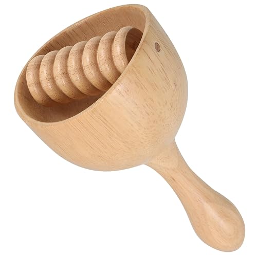 Wooden Swedish Massage Cup with Roller Feature for Home Use,